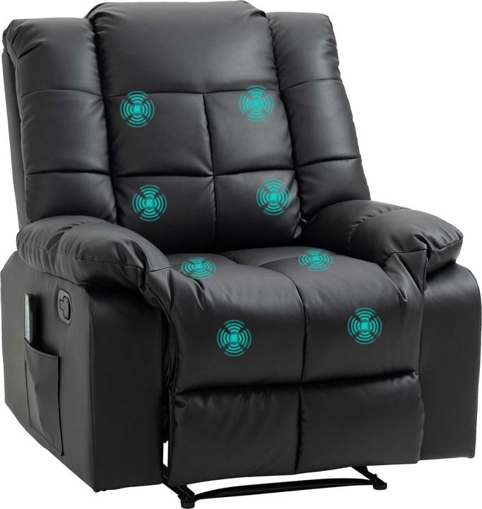 Immagine prodotto Homcom Sedia per massaggi con funzione reclinabile e telecomando