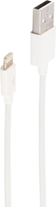 Actual product image Shiverpeaks ®-BASIC-S--USB Charge Sync Cable, USB A male to 8-pin male, 2.0, ABS, white, 2.0m (2 m, USB 2.0)