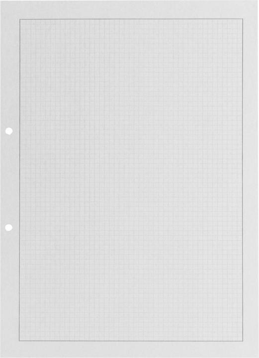Produktbild Office Heftblatt FSC A4, 4 mm Kariert, Weiss, 2-fach gelocht (A4, Kariert, Kein Einband)