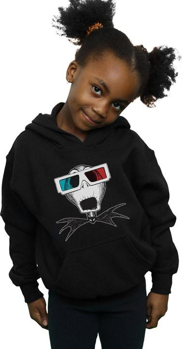 Immagine prodotto Disney Nightmare Before Christmas Jack Skellington 3D Glasses Felpa con Cappuccio Ragazze (152, 158)