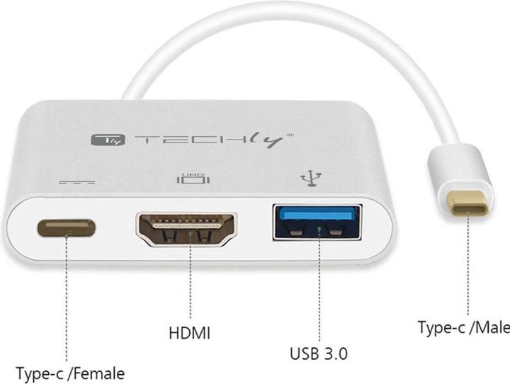 Immagine prodotto Techly Cavo convertitore adattatore da USB-C a (USB-C, 1 Porti)