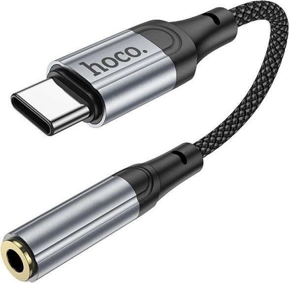 Produktbild Hoco USB-C to 3.5mm LS36, 0.12m, Schwarz (0.12 m)