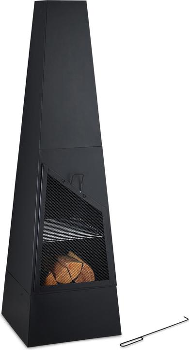 Actual product image Relaxdays Garden fireplace