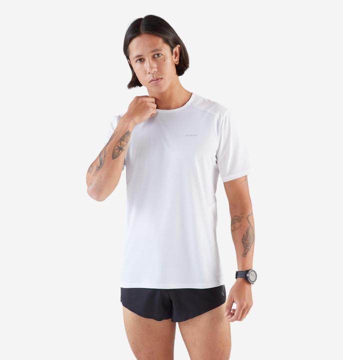 Actual product image Kiprun Laufshirt kurzarm Herren atmungsaktiv - Run weiss (M)