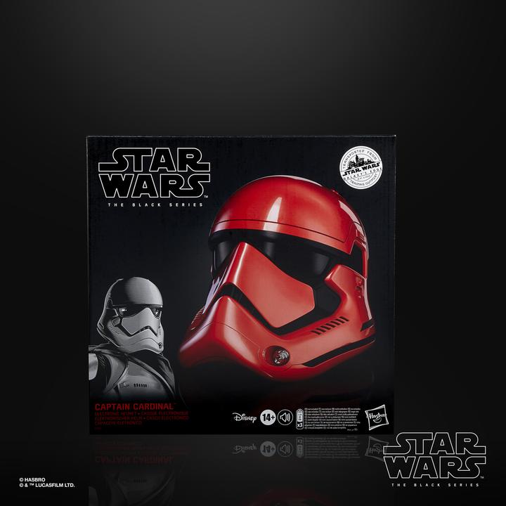 Actual product image Hasbro Star Wars The Black Series Galaxy's Edge Captain Cardinal electronic role-playing helmet