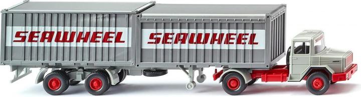 Actual product image Wiking H0 Magirus Deutz container semitrailer truck "Seawheel