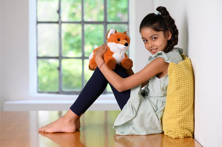 Image du produit Warmies Peluche réchauffante renard couché rembourrage à la lavande (33 cm)