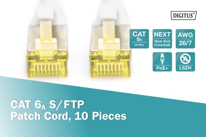 Produktbild Digitus Netzwerkkabel (S/FTP, CAT6a, 0.50 m)