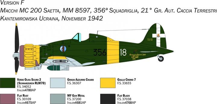 Actual product image 1:48 Macchi MC. 200 Series XXI-XXIII
