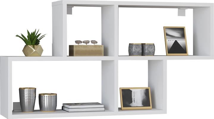 Immagine prodotto VCM Scaffale da parete in legno Scaffale da appendere Libreria da parete Deco Board Lusas (100 x 20 x 53 cm)