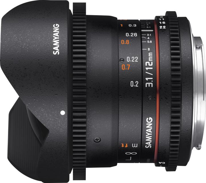Image du produit Samyang 12mm T3.1 VDSLR Sony A-Mount (Sony A, Plein format)