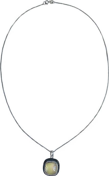 Produktbild Xen Anhänger mit Kette Citrin Cushion-Cabochon 45 cm 925 Silber (925 Sterling Silber, 45 cm)