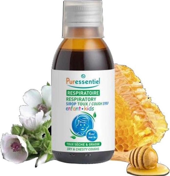 Actual product image Puressentiel Respiratory Cough Syrup Child, 140 ml (1 Piece)