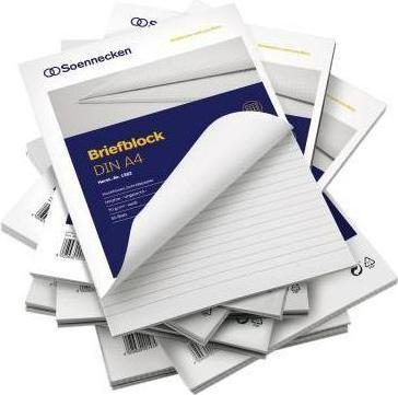 Immagine prodotto Soennecken Blocco per lettere Formato carta: DIN A5 Rigatura: ruvida (A5)