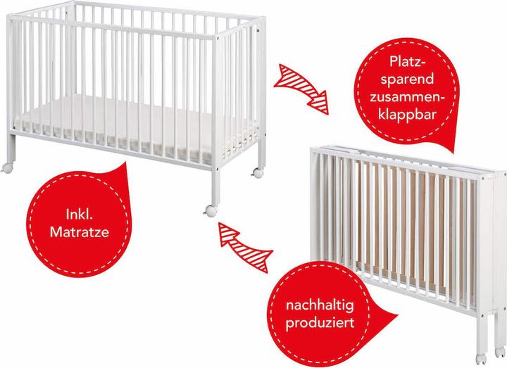Actual product image Tissi Folding bed (60 x 120 cm)