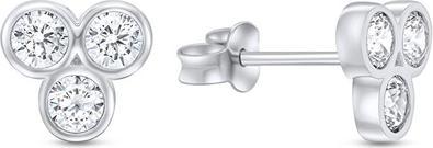 Brilio Silver - Minimalist silver earrings EA349W