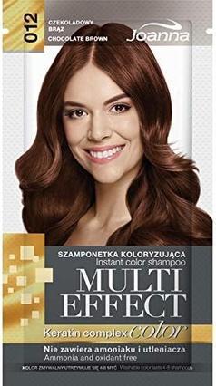 Joanna Multi Effect Keratin Complex Color Instant Color Shampoo 012 Chocolate Brown 35G (Flüssiges Shampoo)