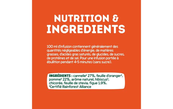 Etichetta energetica Elephant Infuso Pomme Cannelle (36 g)