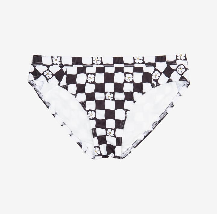 Actual product image Olaian Bikini-Hose Surfen Mädchen Alma Hao schwarz/weiss (14, 15, 16)