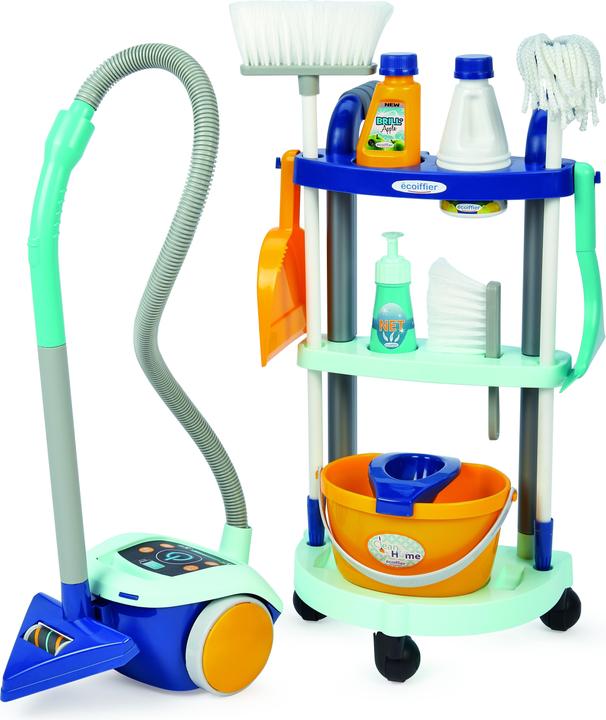 Produktbild Ecoiffier Clean Home Reinigungswagen mit Staubsauger