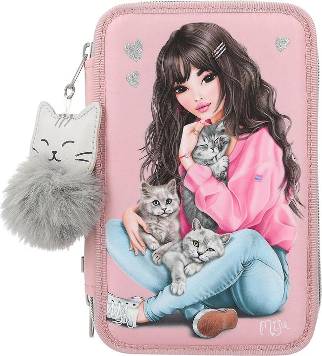 Actual product image Depesche 3-Fach Federtasche Kätzchen inkl. Stifte TOPModel
