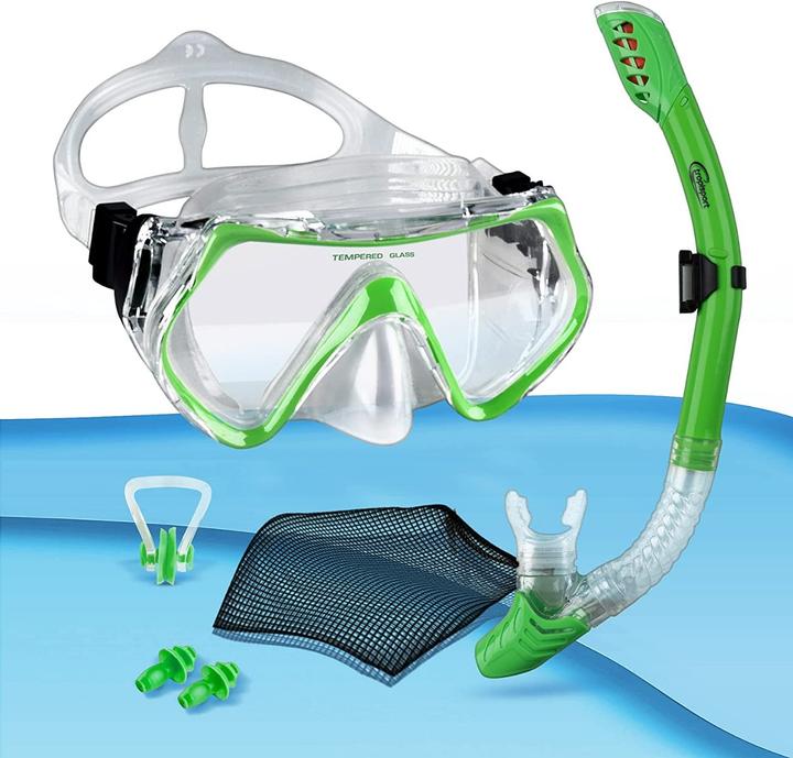 Image du produit Tropisport Set de plongée Premium avec masque et tuba - Plongeur anti-buée incassable inclus