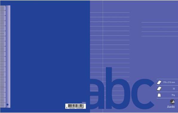 Actual product image Bantex Writing notebook, 17 x 21 cm, 20 lines (9 mm), purple, 20 pieces.