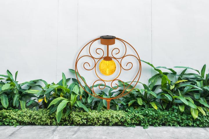 Produktbild Globo Solarleuchte Metall Rostfarben, 1xled (IP44)