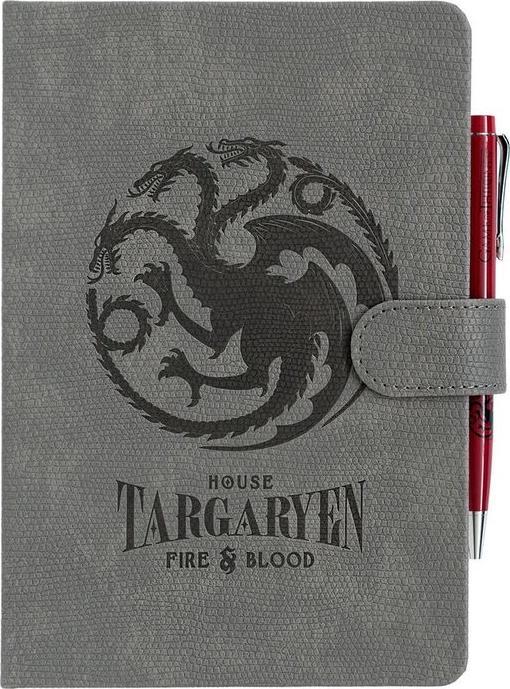 Produktbild Game of Thrones Targaryen A5 premium notebook + pen (A5, Kariert, Harter Einband)