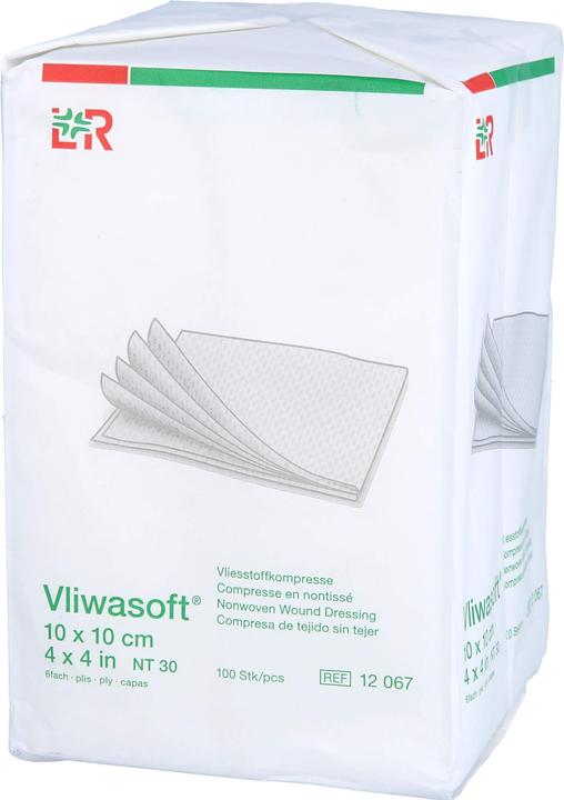 Actual product image Lohmann & Rauscher Vliesstoffkompressen 10x10cm 6-lagig