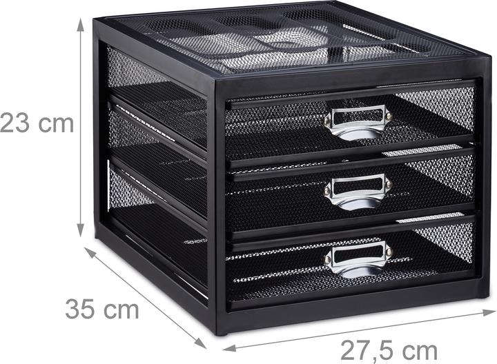 Immagine prodotto Relaxdays Organizer da scrivania con cassetti A4