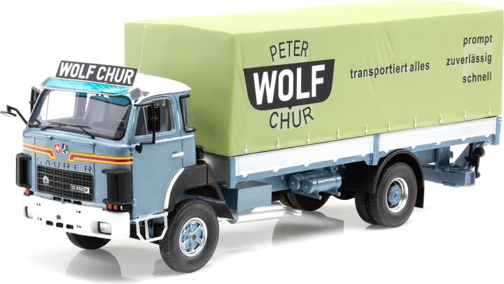 Image du produit AutoCult Saurer D250B Plateau bâche Peter Wolf Chur