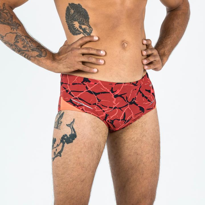 Nabaiji Badehose Miniboxer Herren - 900 All Lava rot (50)