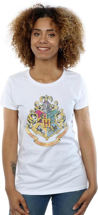 Immagine prodotto Maglietta in cotone con stemma di Hogwarts per donna/donna (XXL)