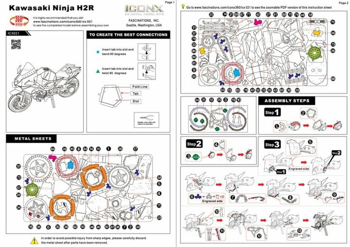 Produktbild Metal Earth Kawasaki Ninja