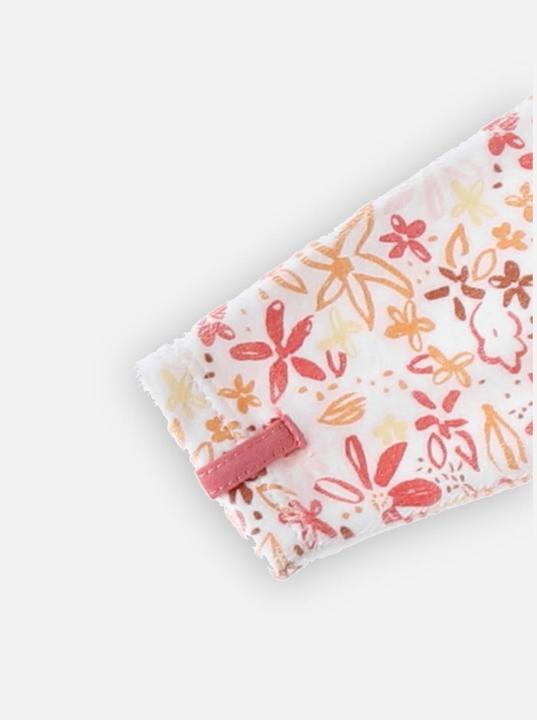 Produktbild Noukies Strampler Velours mit Blumen Ecru/Pink Gr. 62 (62)