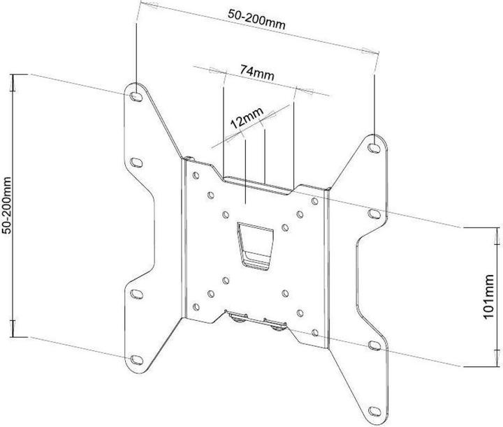 Immagine prodotto Techly staffa a parete fissa (Muro, 37", 35 kg)