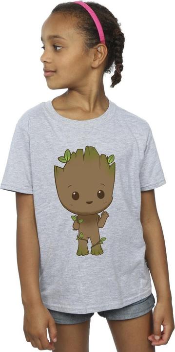 Image du produit - T-shirt AM GROOT CHIBI WAVE POSE - Fille (140, 146)