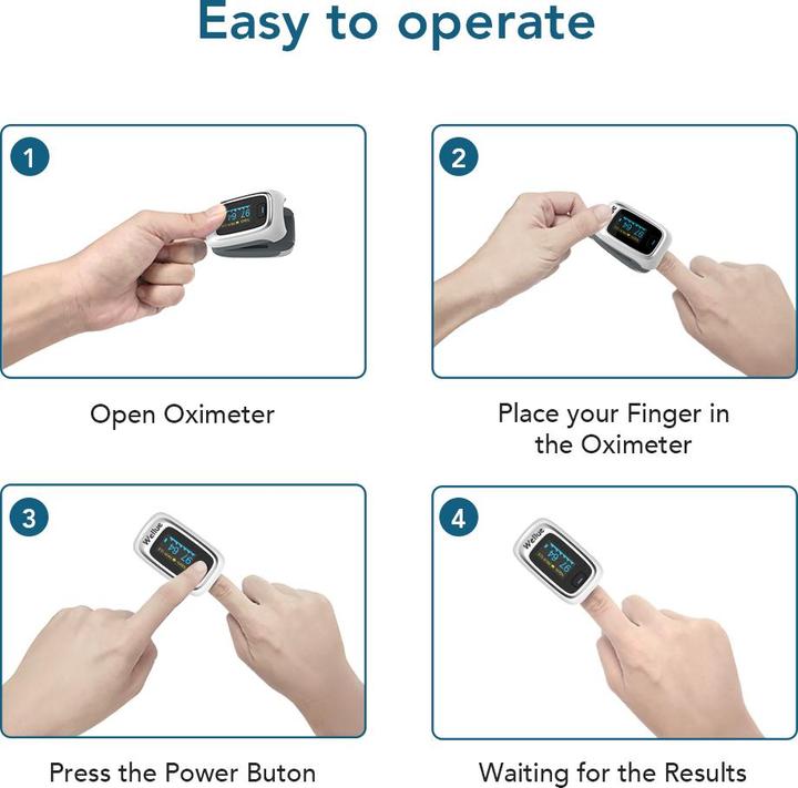 Actual product image ViatomTech P06C Fingertip Oxygen Monitor