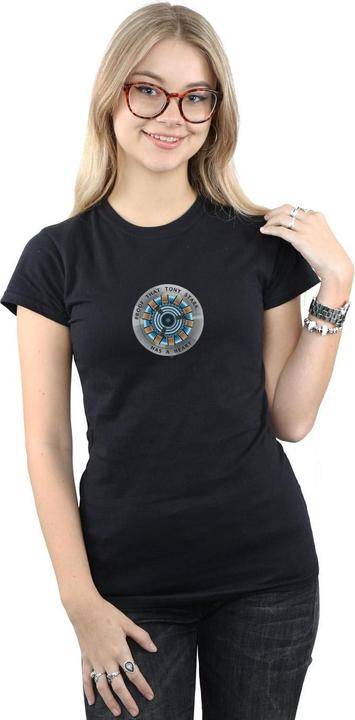 Produktbild Avengers Endgame Tony Stark Herz Baumwolle TShirt (XXL)