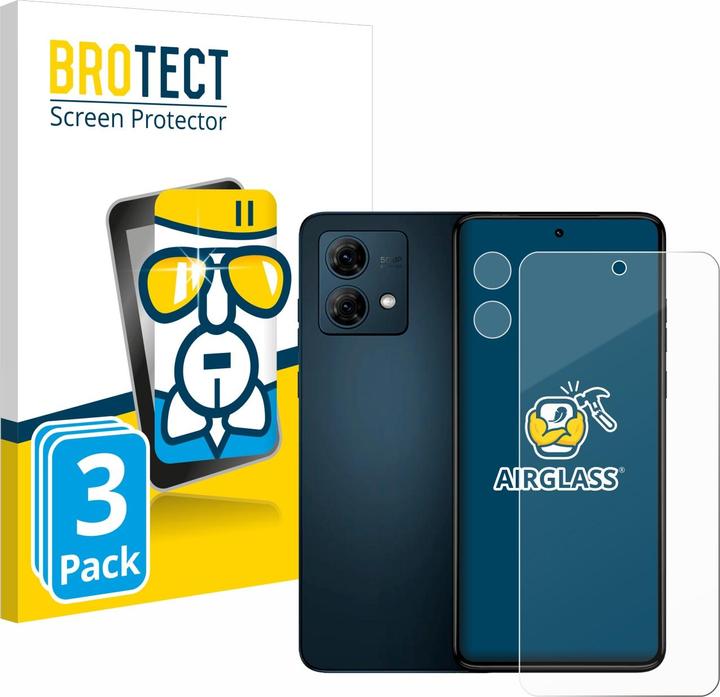 BROTECT AirGlass Panzerglasfolie (3 Stück, Motorola Moto G84)