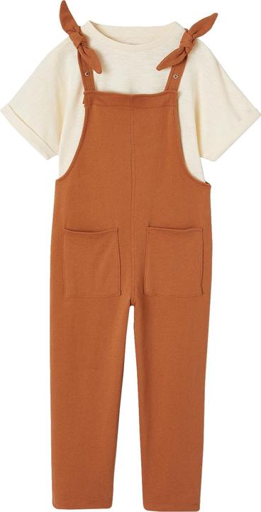 Vertbaudet Mädchen-Set: T-Shirt & Latzhose (146)