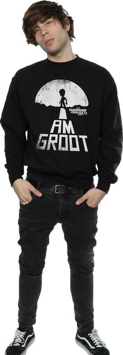 Actual product image Mens Guardians Of The Galaxy I Am Groot White Sweatshirt (XXL)