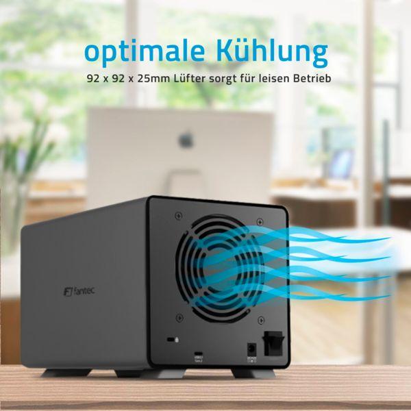 Actual product image Fantec MB-X4U31 4x 3.5 Enclosure (3.5")
