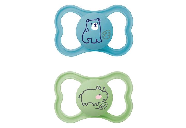 Actual product image MAM Air silicone 6-16 blue 2pcs (2 x, 6 - 16 M.)