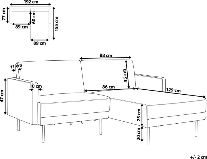 Actual product image Beliani Breda (Corner sofa)