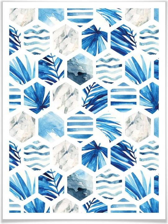Image du produit Trenddeko Aquarelle - Ondes (60 x 80 cm)