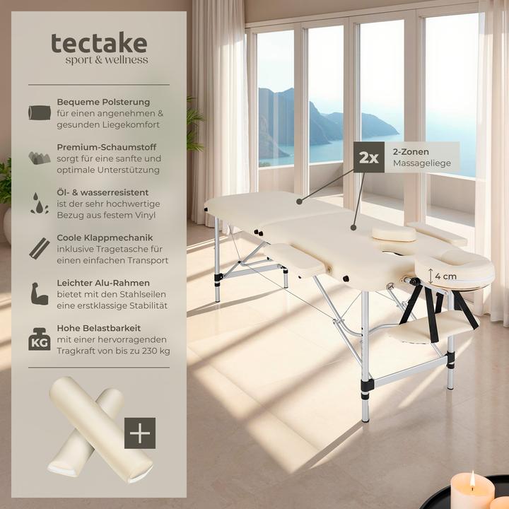 Actual product image tectake Massage table
