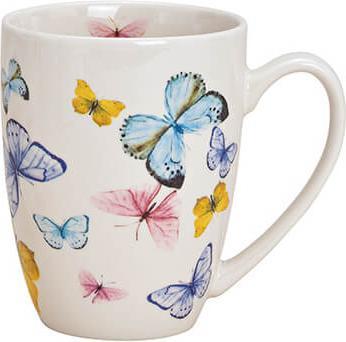 Produktbild Beanarella Tasse, Schmetterling Dekor, aus Porzellan, 370ml, Design 2 (370 ml, 1 x)