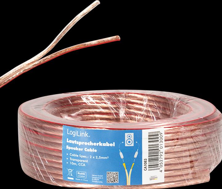 Produktbild LogiLink CA Lautsprecherkabel (10 m, 2.50 mm²)